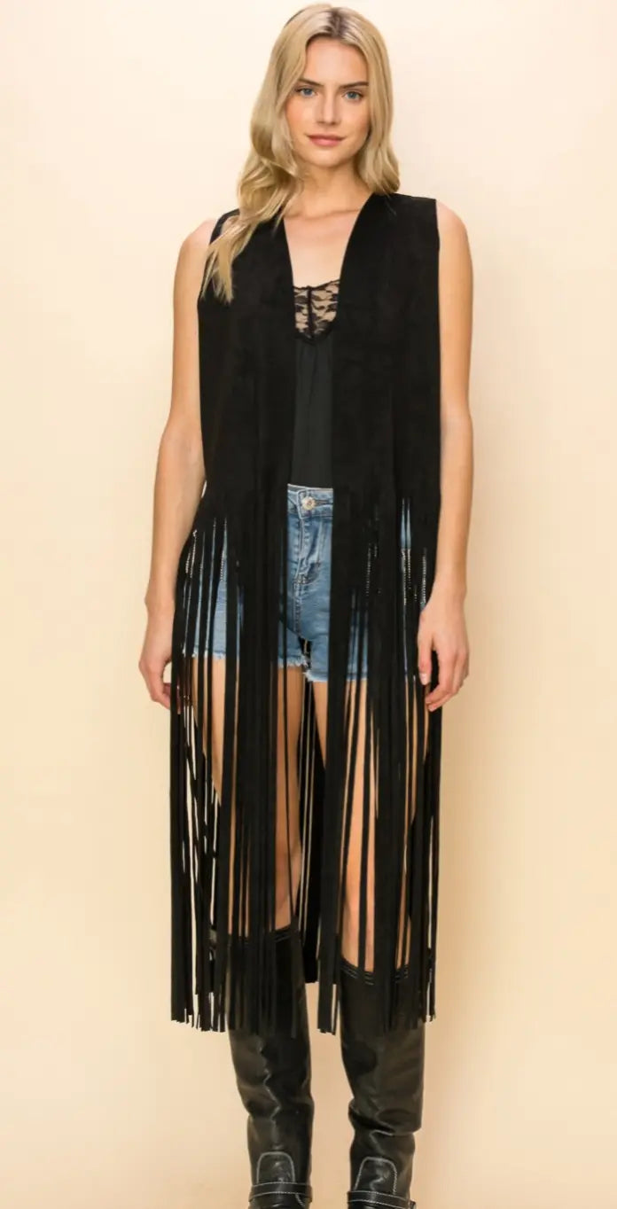 Vest with Long Fringe