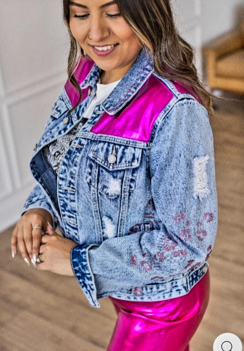 Metallic Jean Jacket