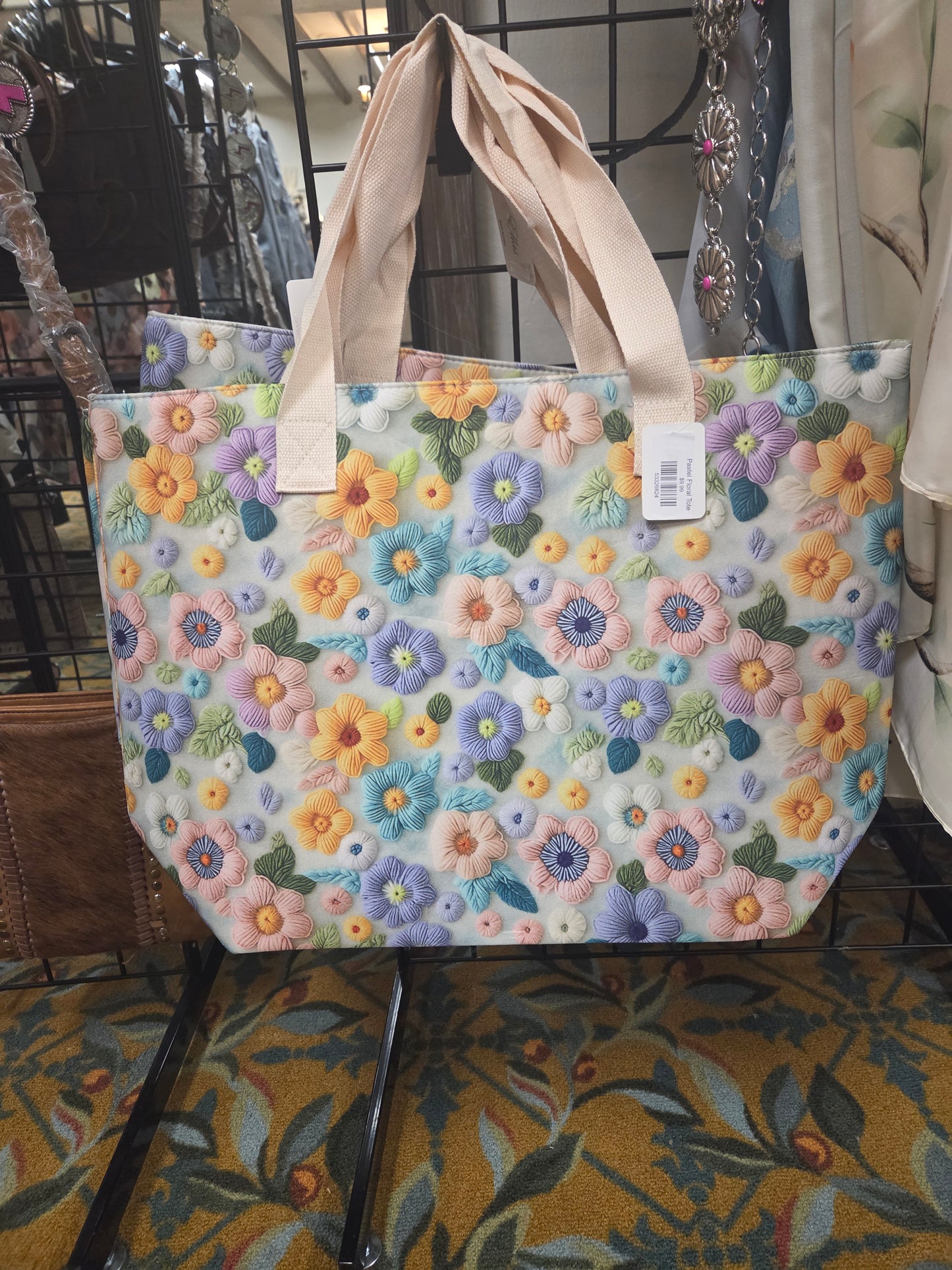 Pastel Floral Tote
