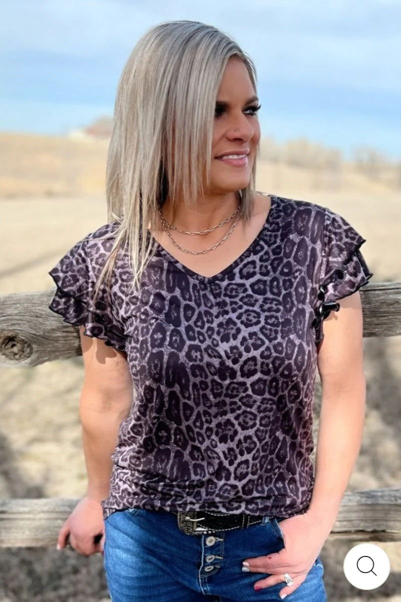The Night Leopard Top