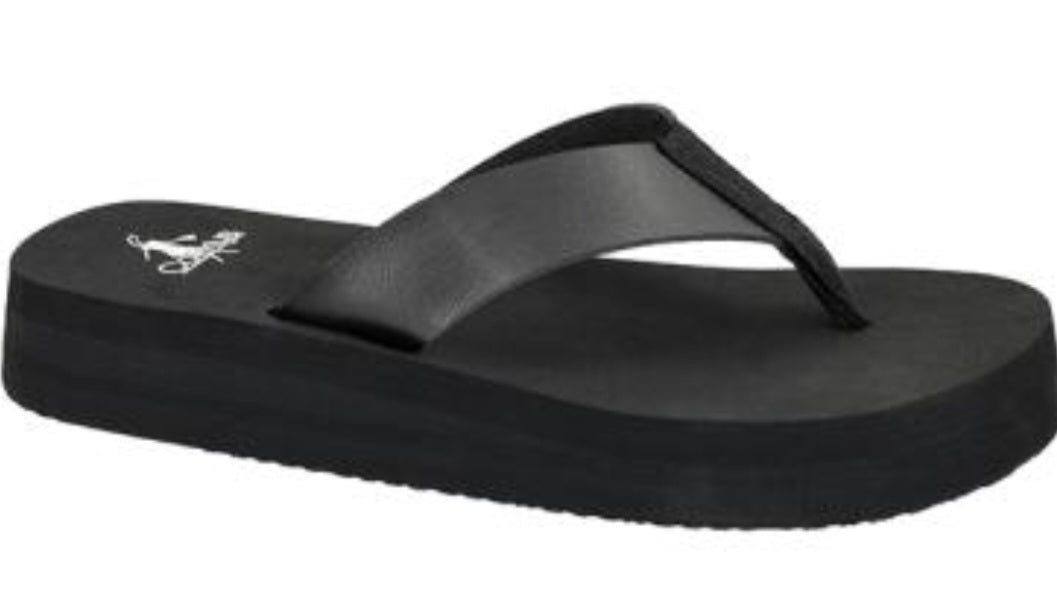 Black Flip Flops