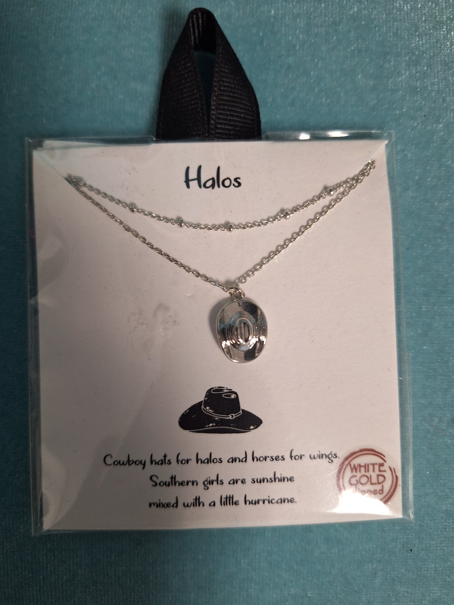 Dainty Cowboy Hat Necklace