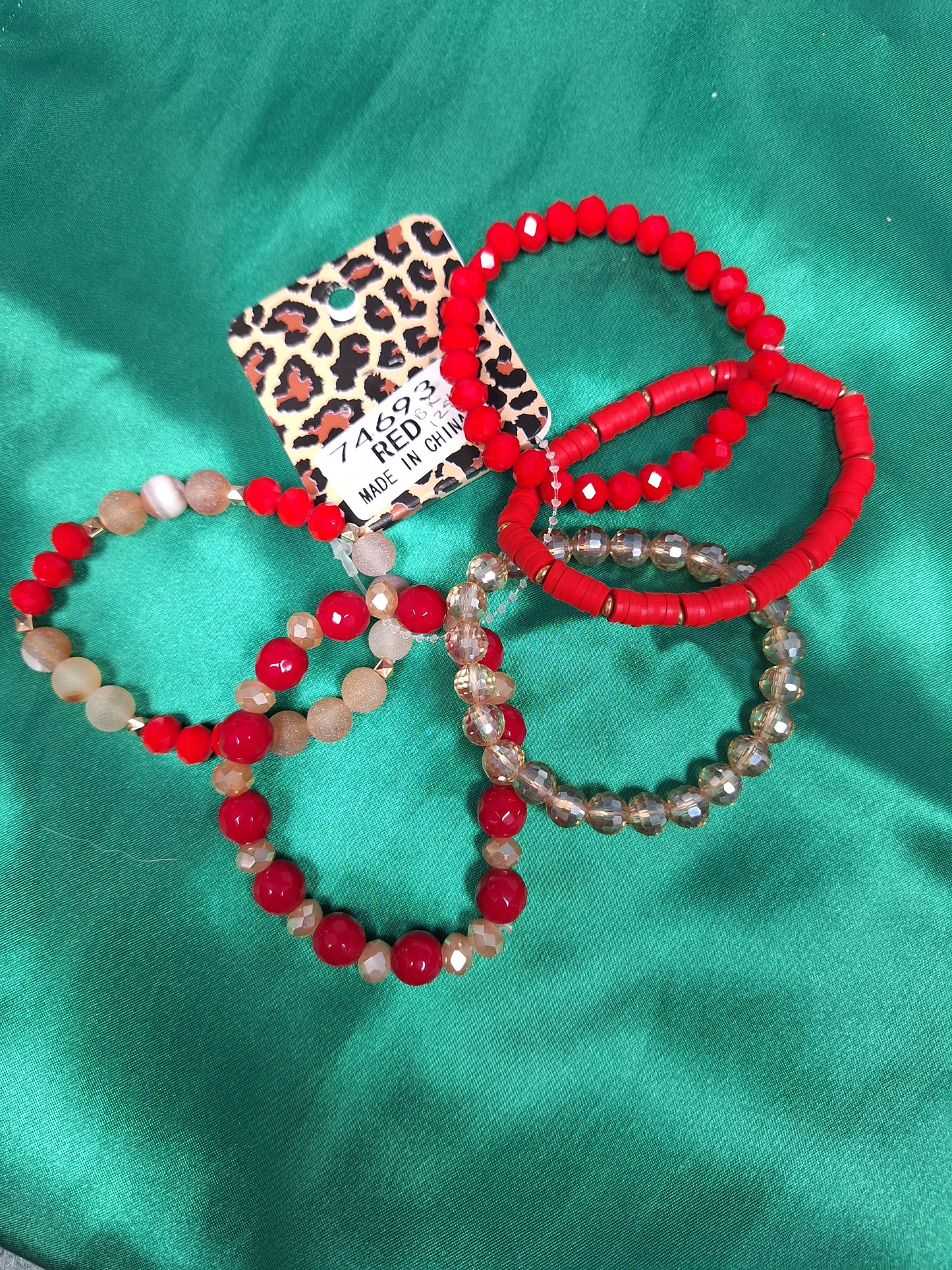 Red Bracelet Set
