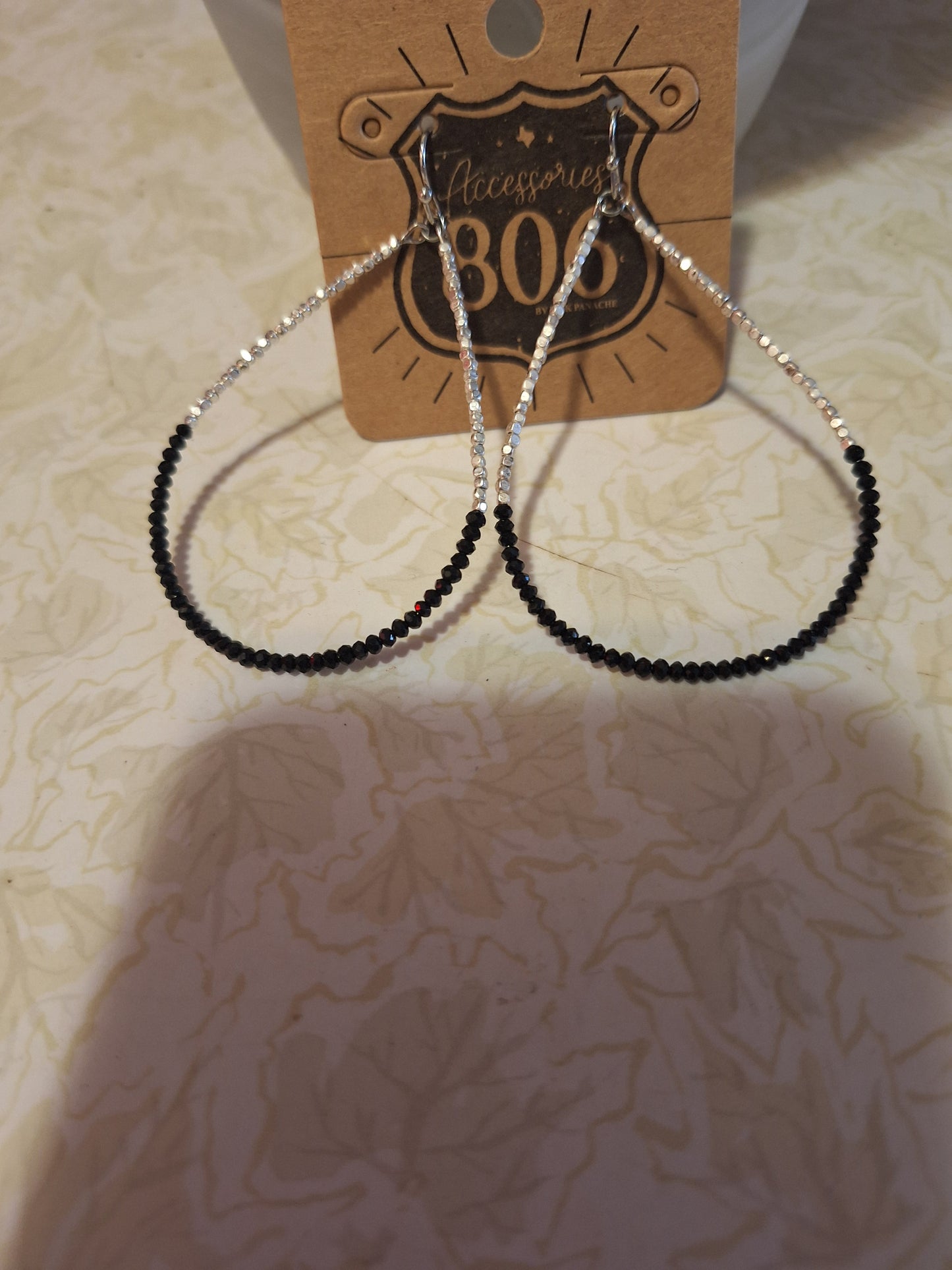Oval Bead Hoops