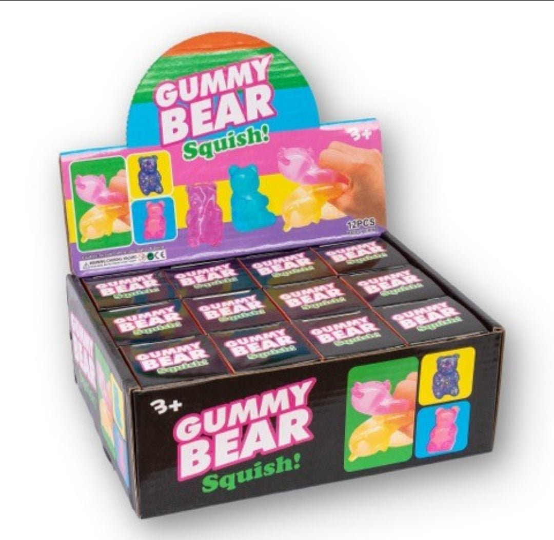 Glitter Gummy Bear Squishy