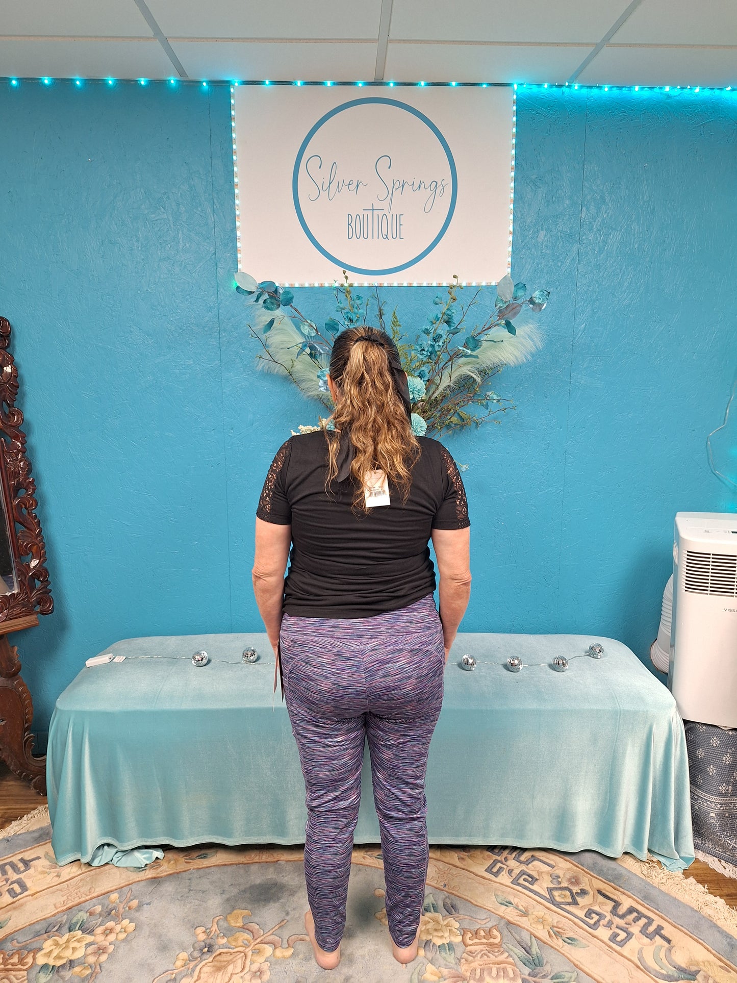 Tummy Control Purple Leggings