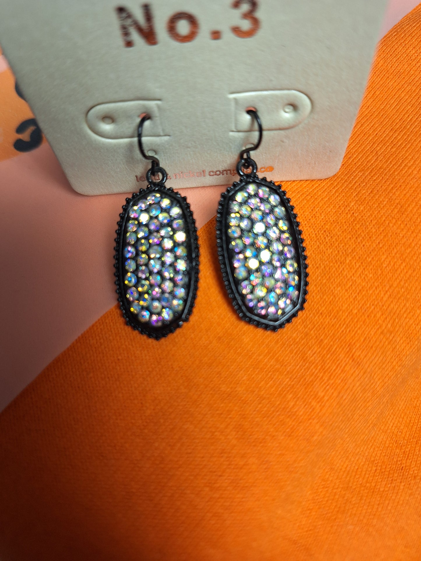 Irid Oval Earrings