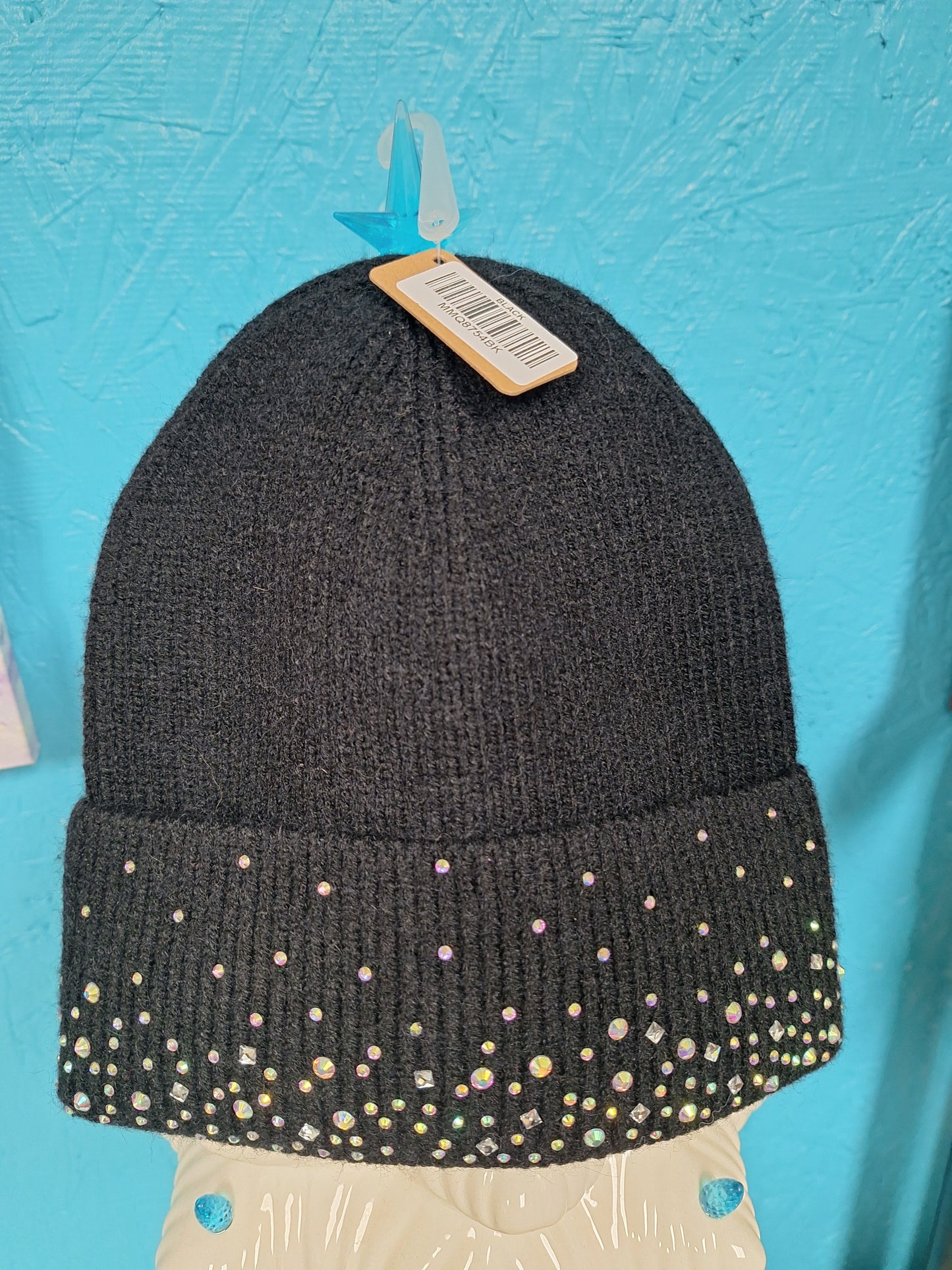 Sparkling Rhinestone Beanie