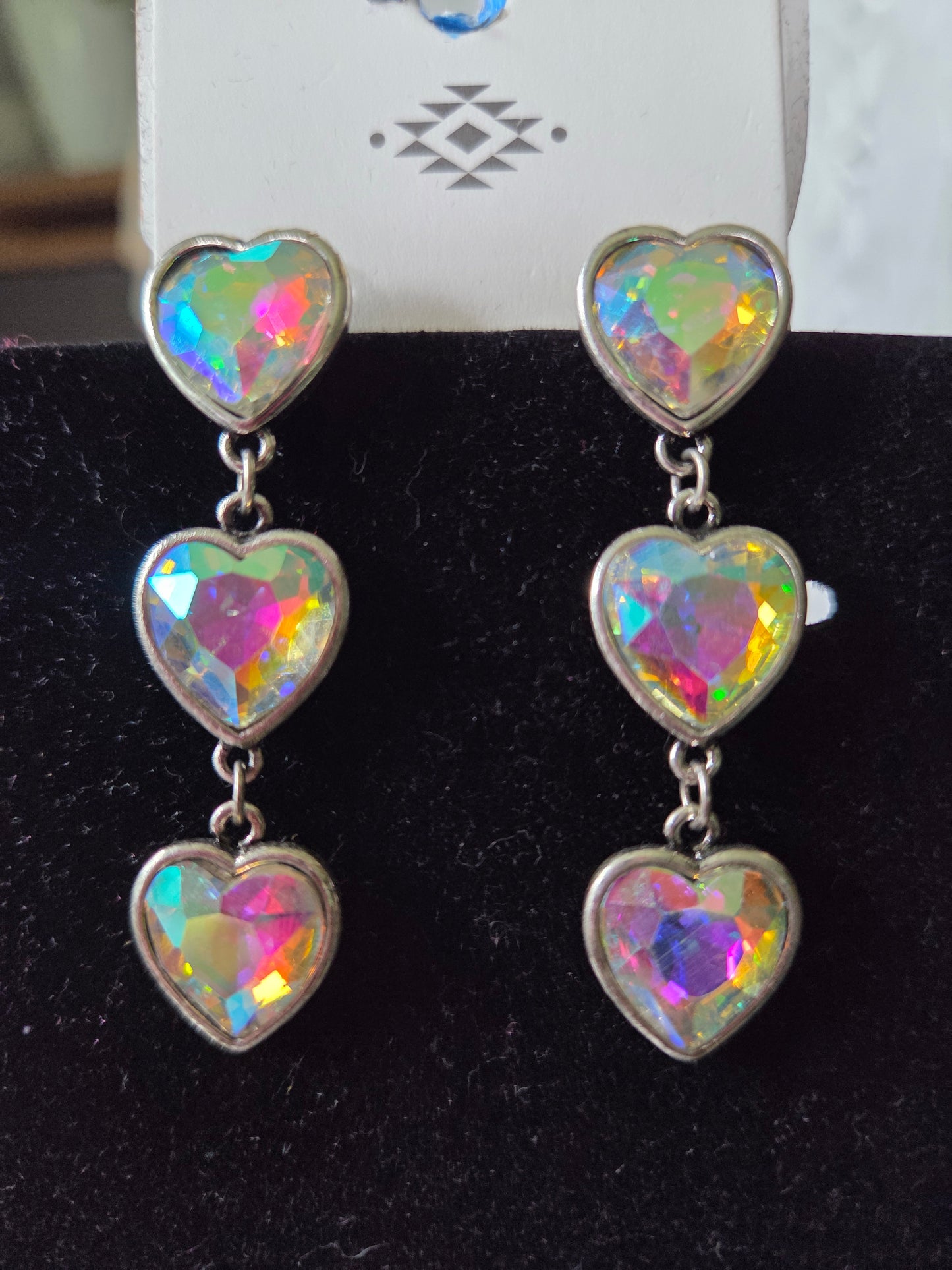 Triple Hearts Earrings