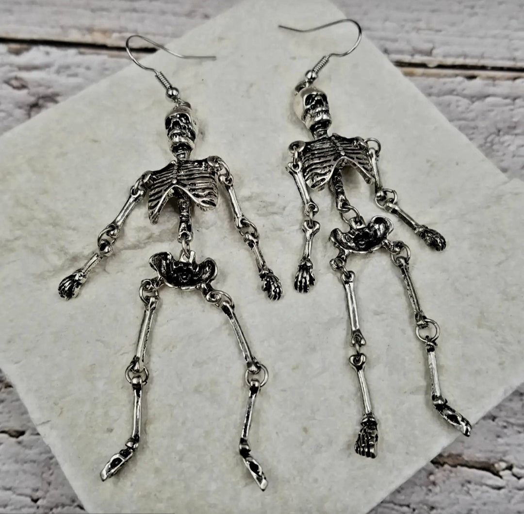 Skull Body Earrings