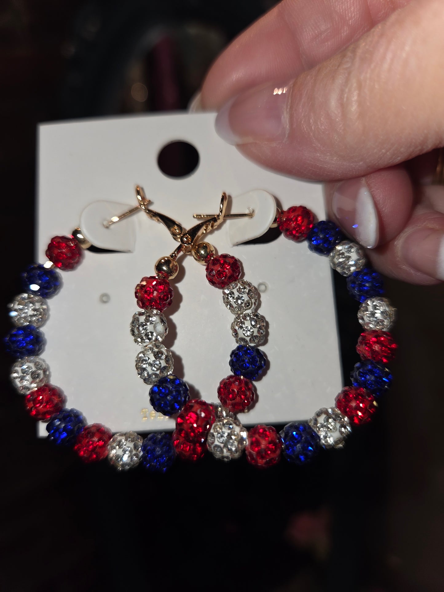 Red Blue Hoops