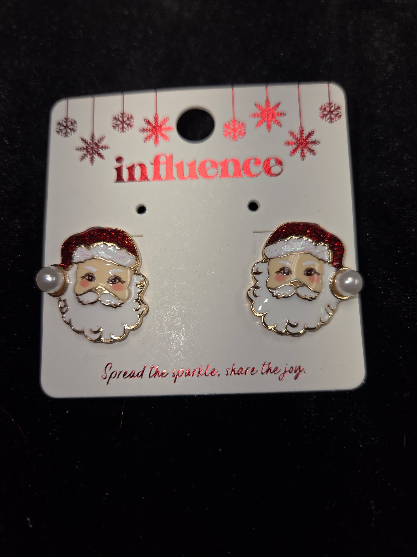 Santa Head Earrings