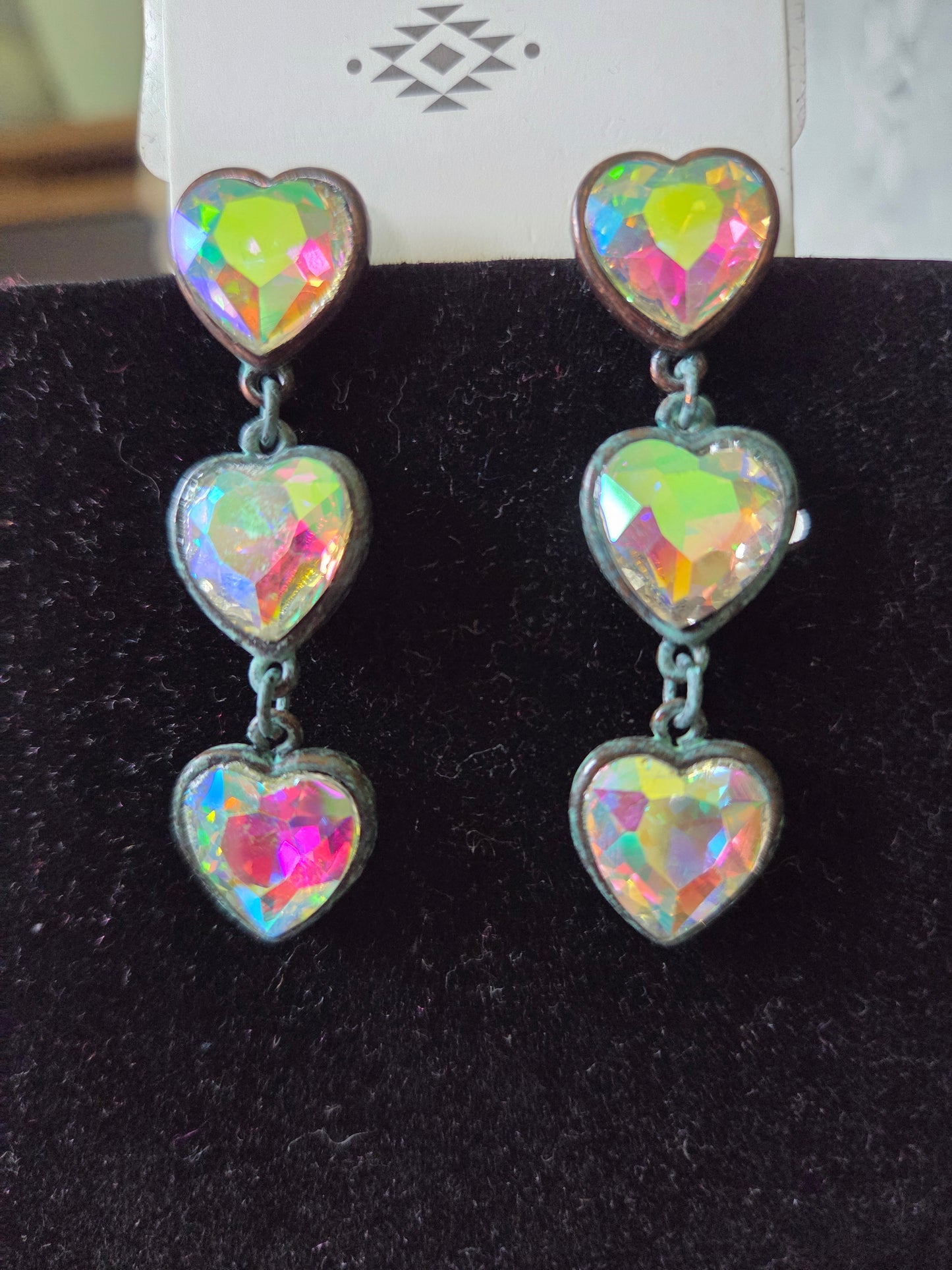 Triple Hearts Earrings