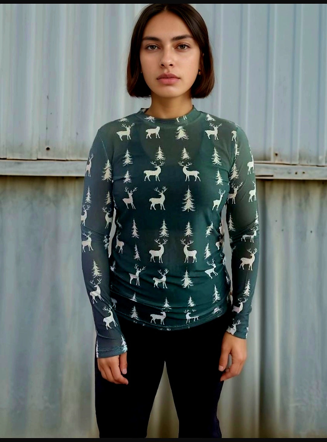 Oh My Deer Mesh Top