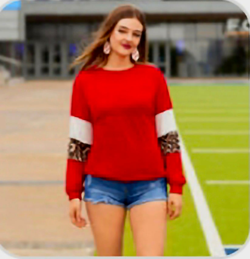 Leo Sleeve Jersey Top