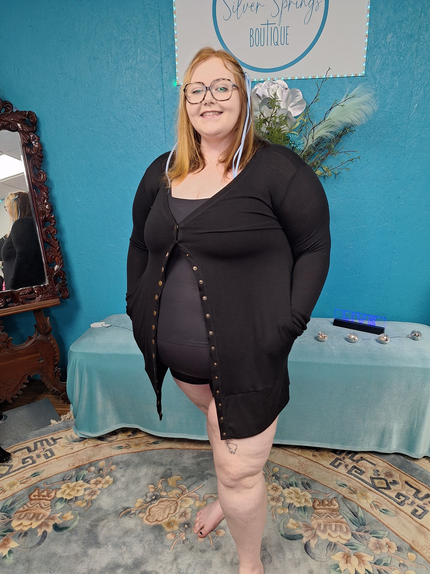 Long Button Up Sweater