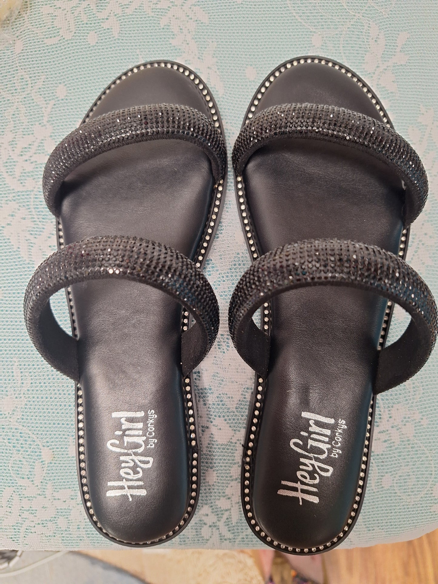 Fun in the Sun Black Sandals