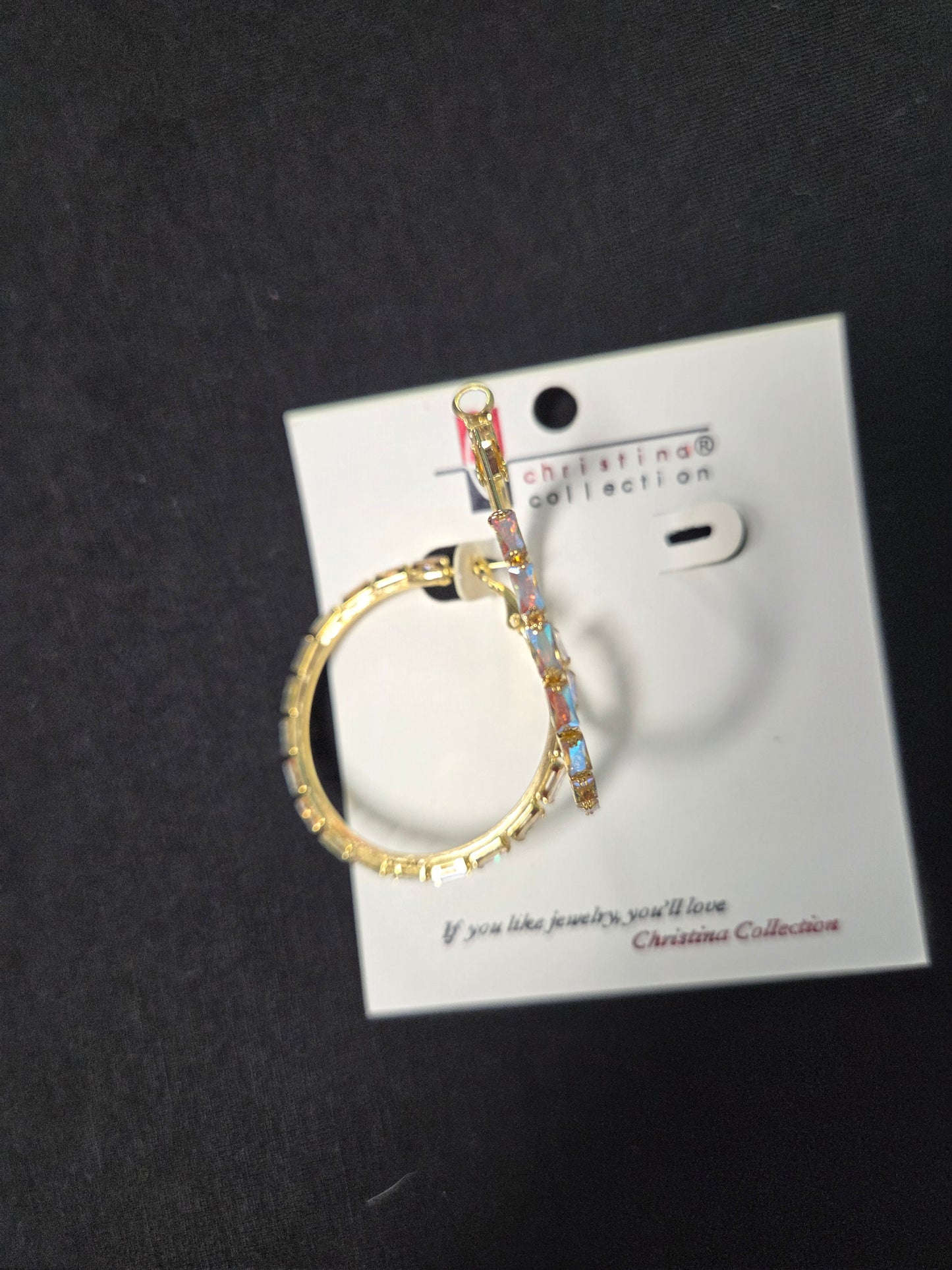 Rhinestone Hoops