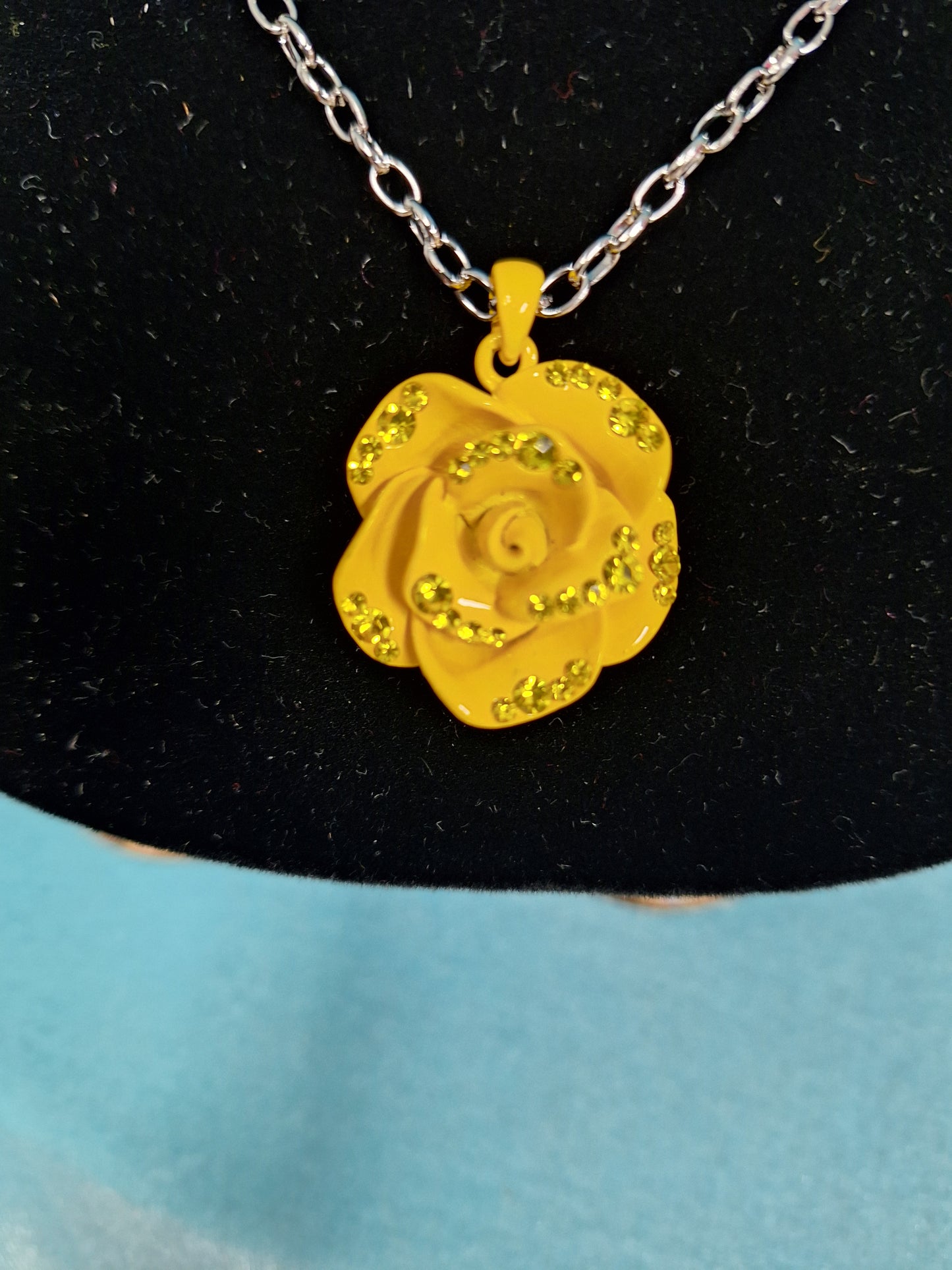 Yellow Rose with Bling