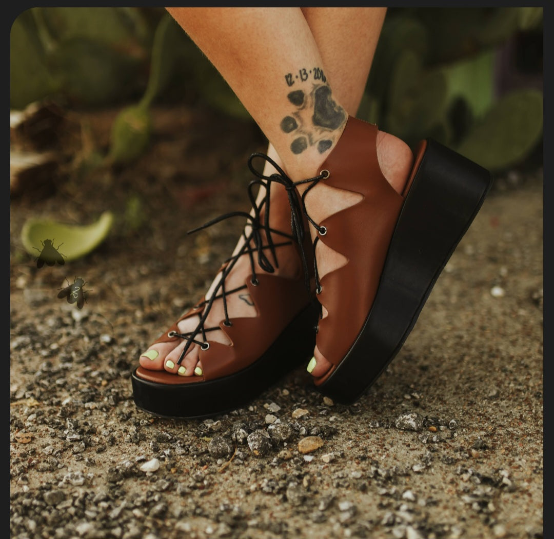 The Metalicks Copper Wedge Sandal