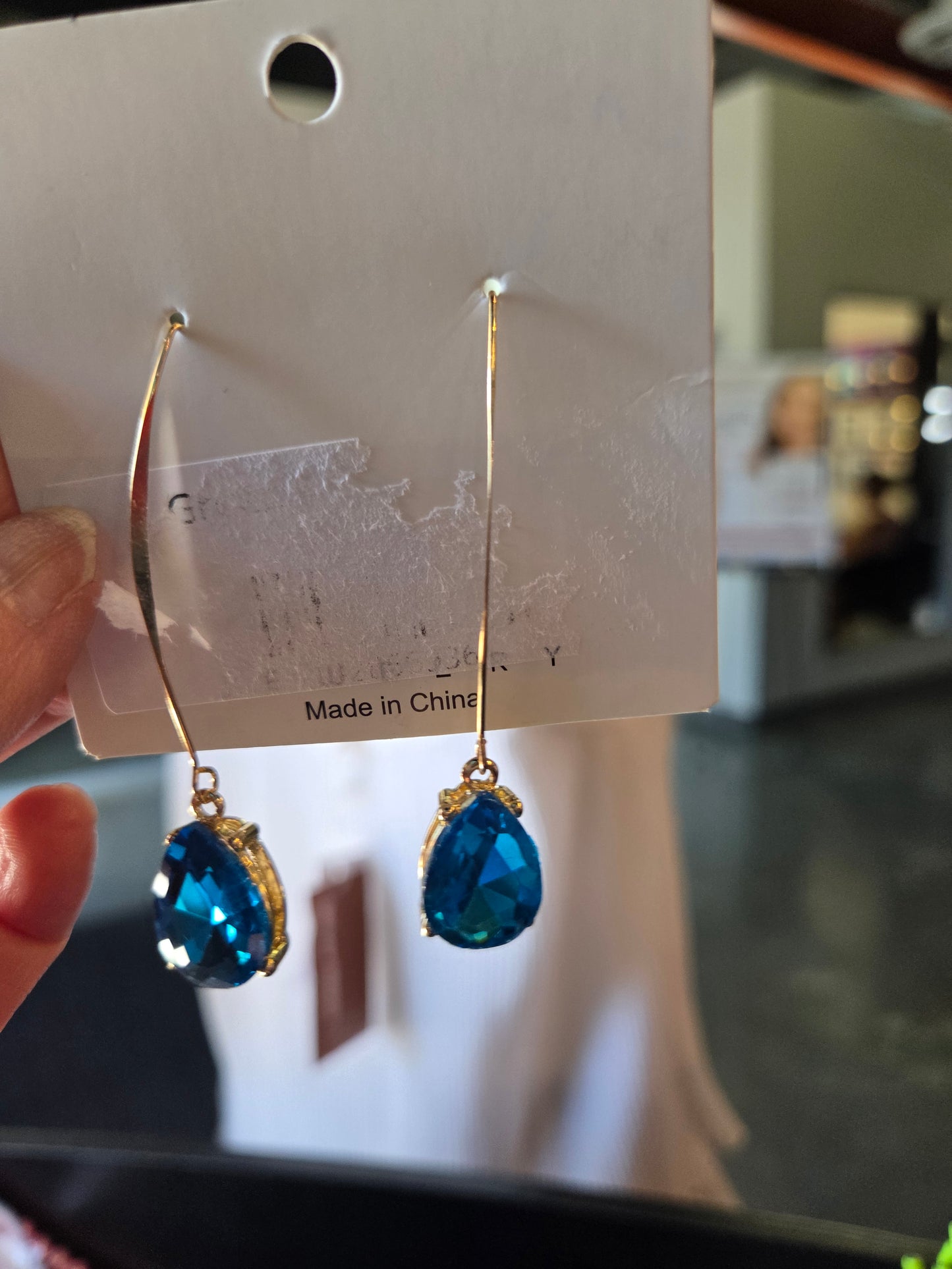 Blue Hook Earrings