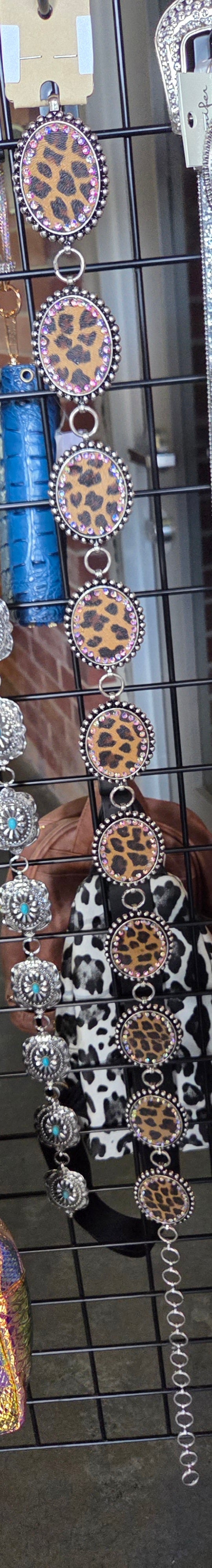Leopard Bling Belt