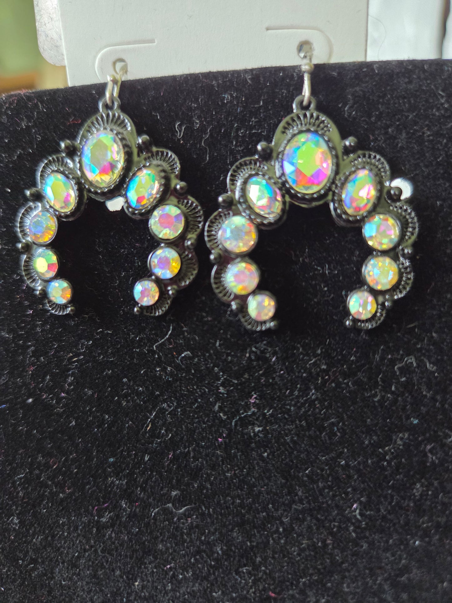 Irid Horseshoe Earrings