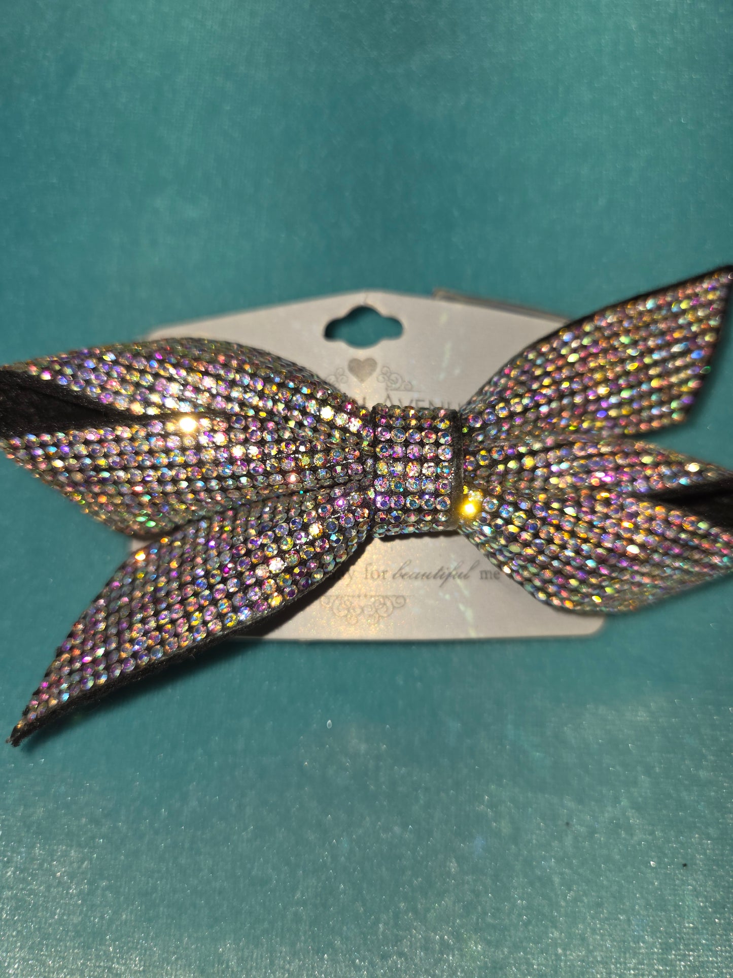 Black Bling Irid Bow