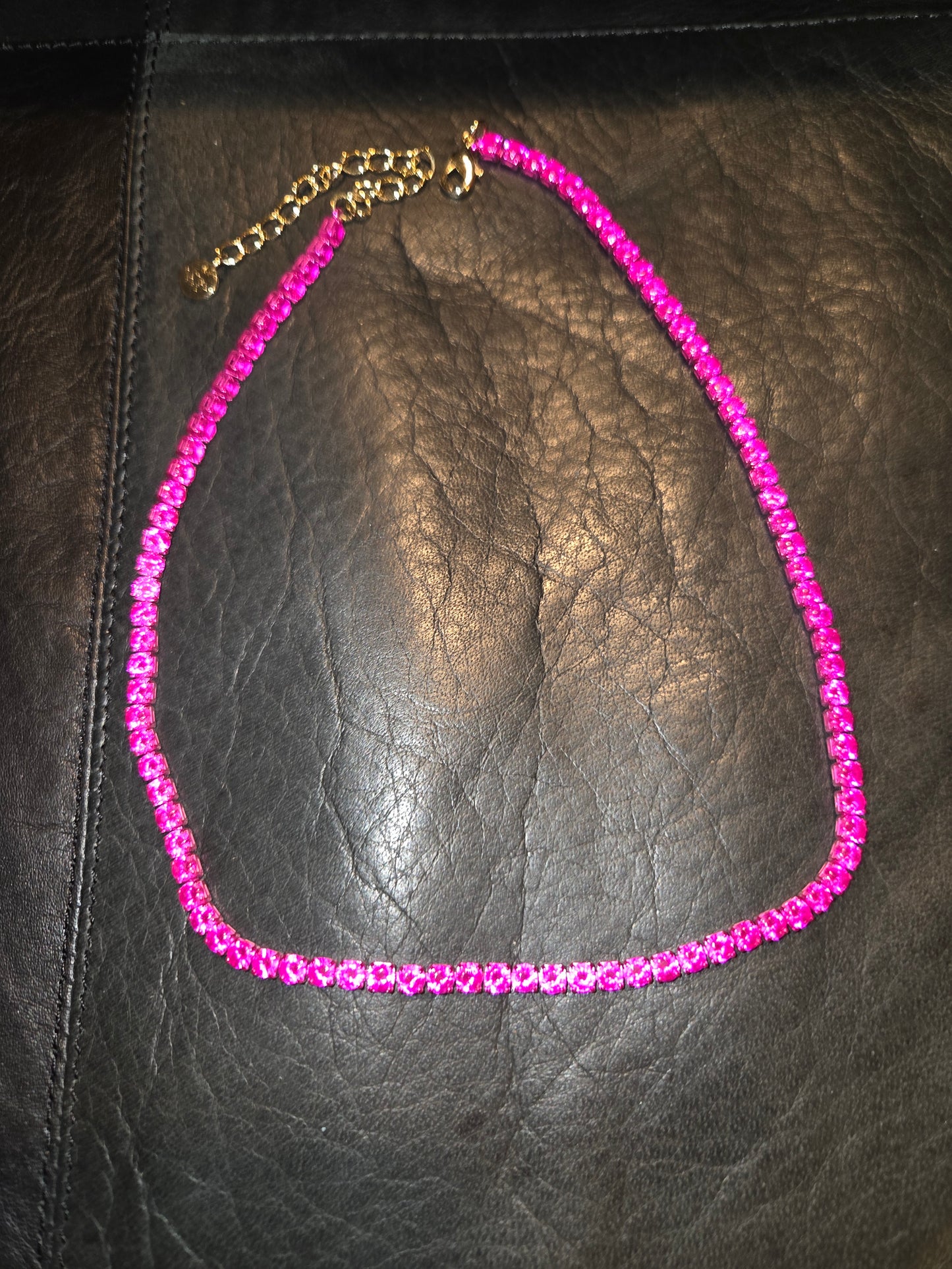 Pink Rhinestone Chocker