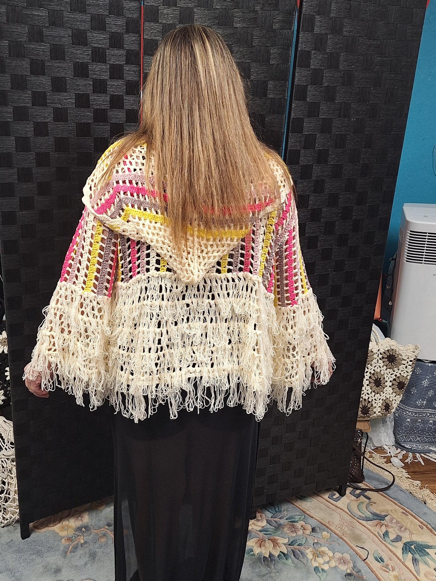 Crochet Multi Colored Shacket