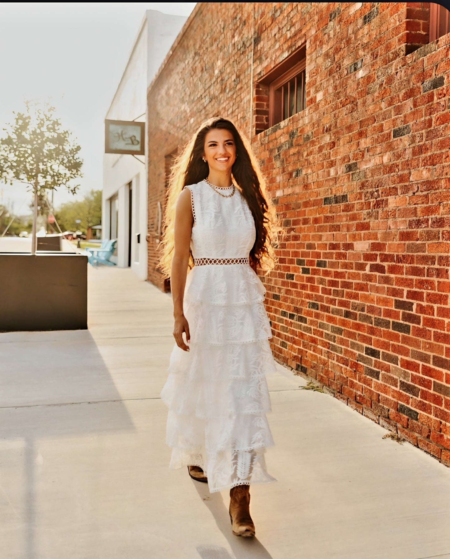 Tiered Lace Dress