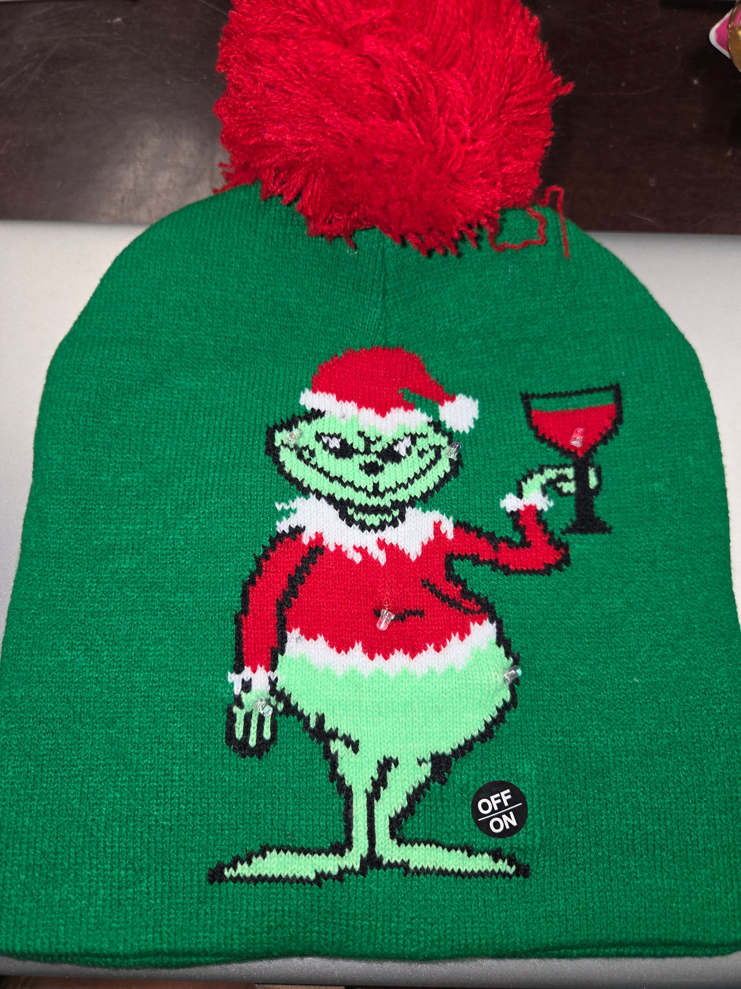 Grinch Light Up Beanie