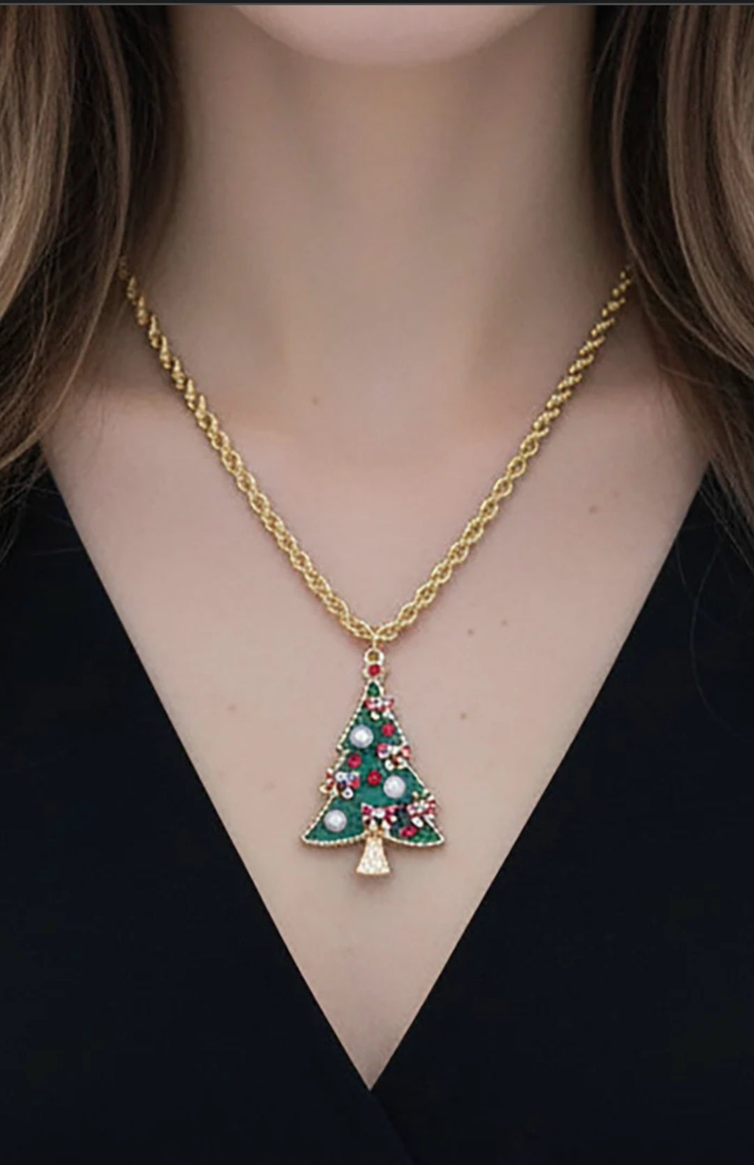 Christmas Tree Necklace