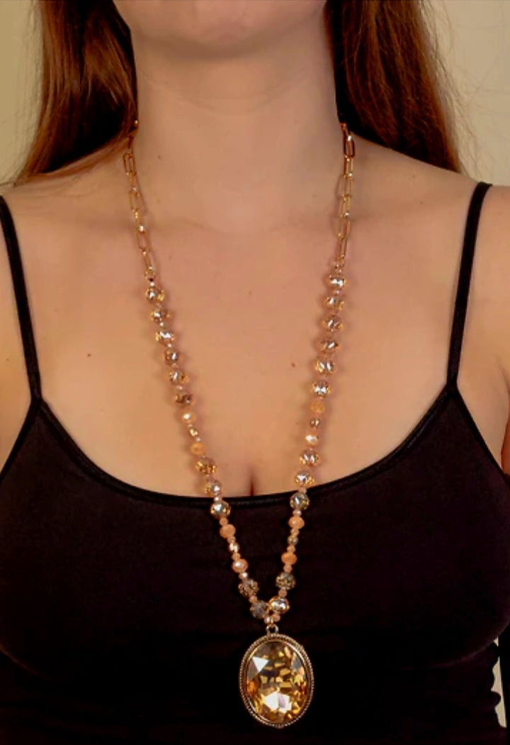 Crystal Pendant Necklace