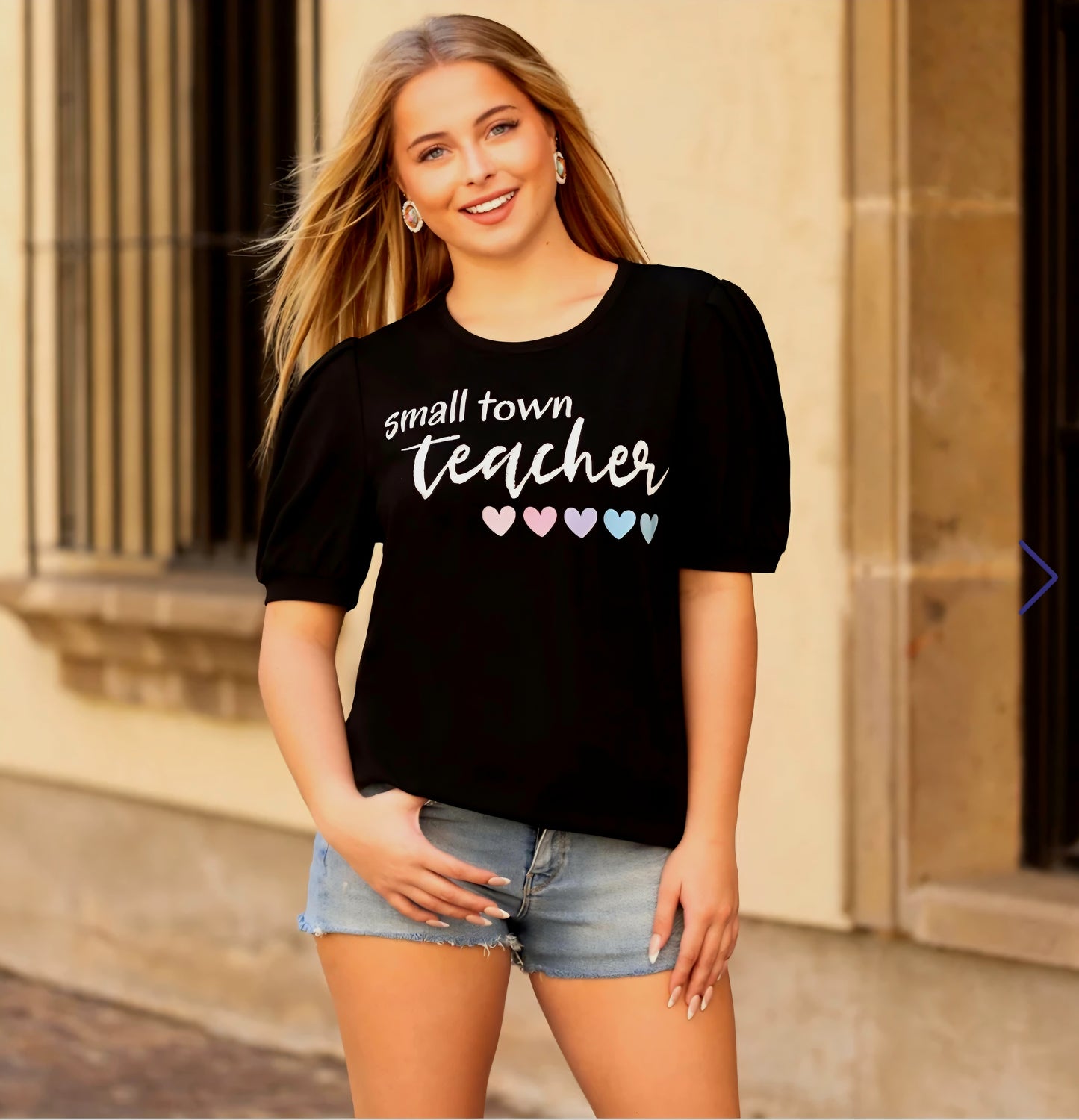 Small Town Teacher Top