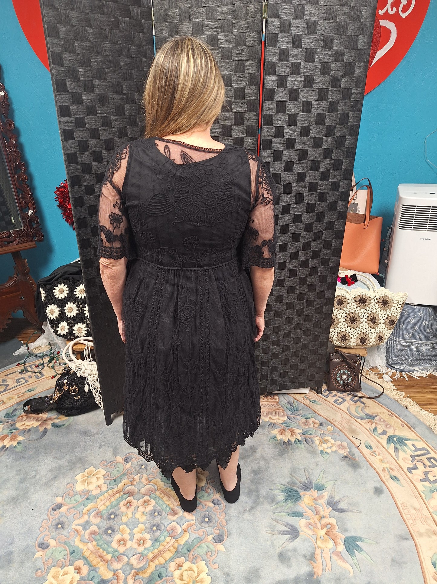 Black Graceful Kimono