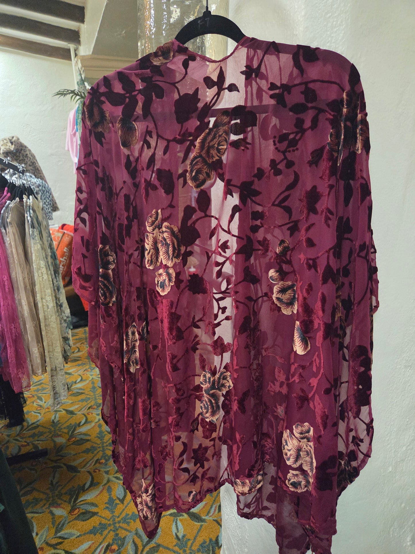 Burgundy Shawl