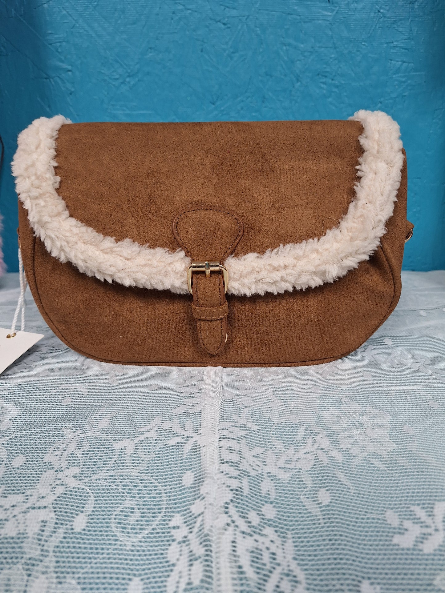 Fur Lined Crossbody Bag