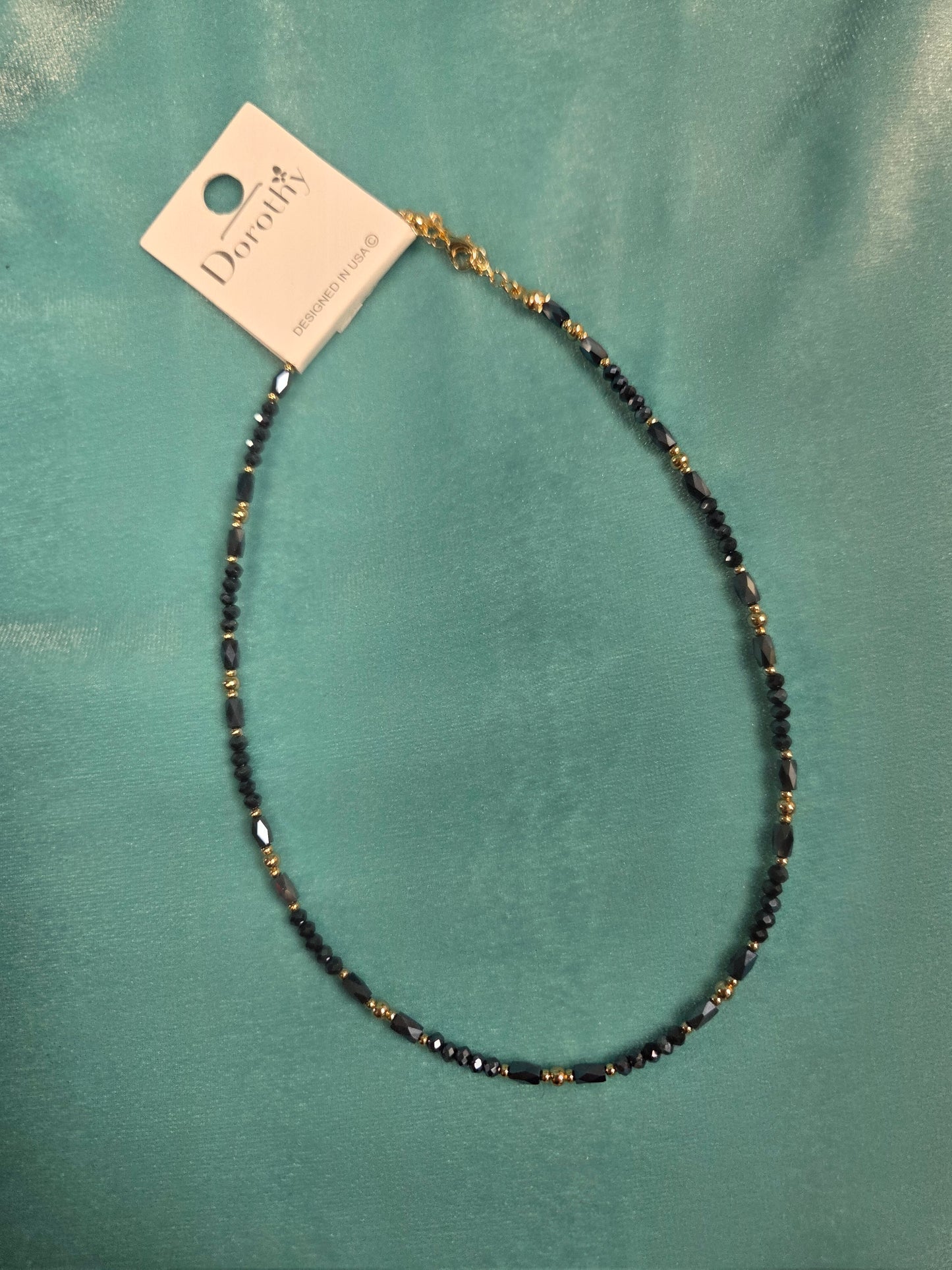 Smoky Black Bead Chocker