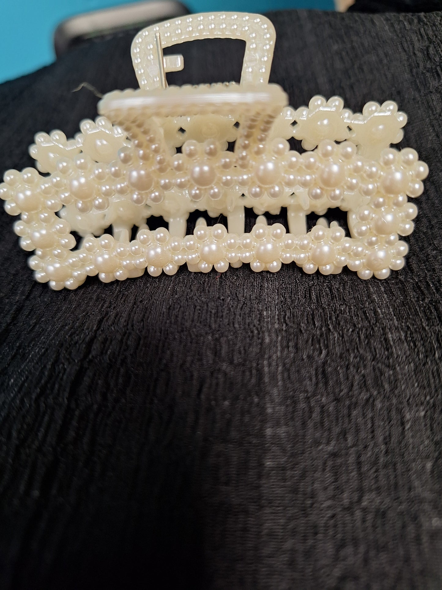 Hair Clip Pearl Flower