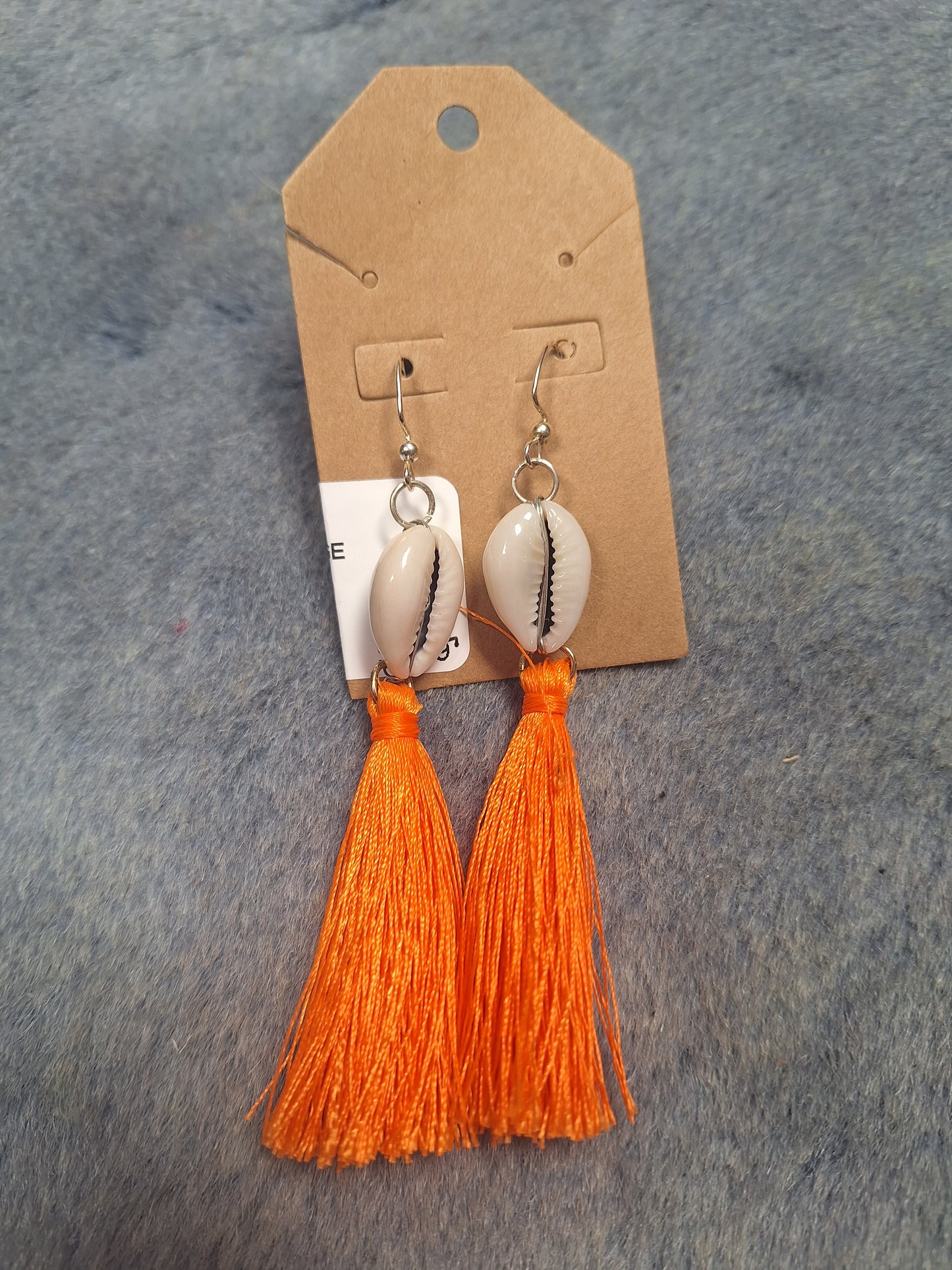 Shell with Tassel Earrings