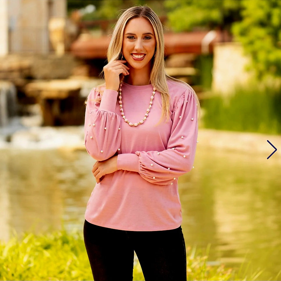 Pearl Embellished Shirt*
