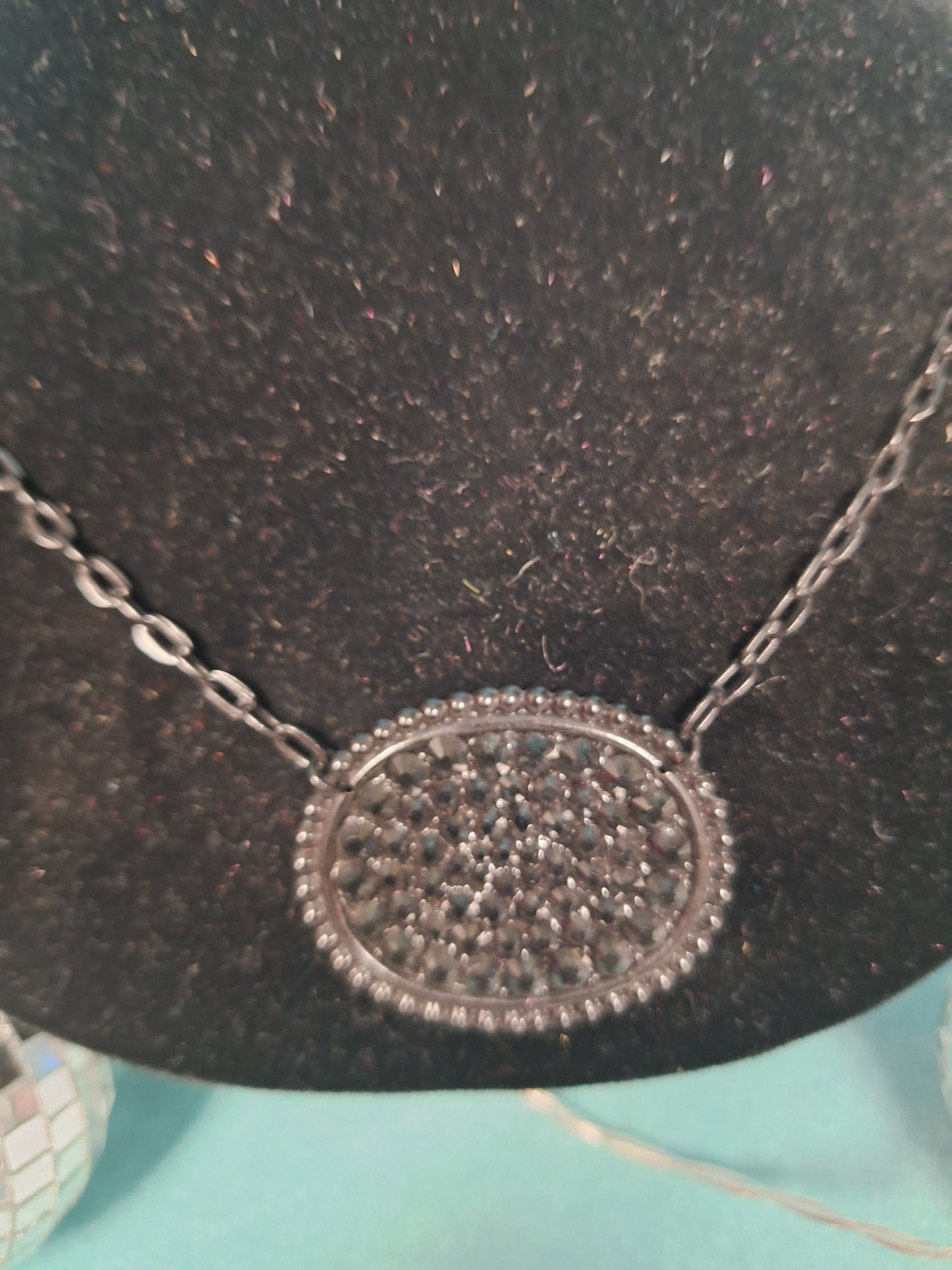 Black with Black Stones Necklace