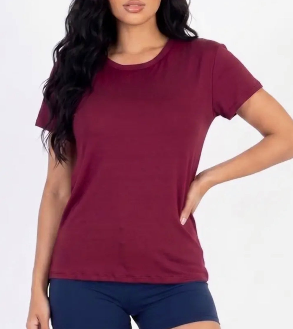 Burgundy Tee