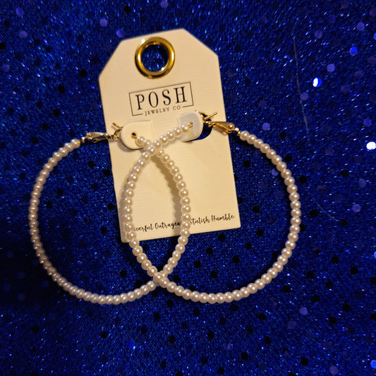 Pearl Hoops