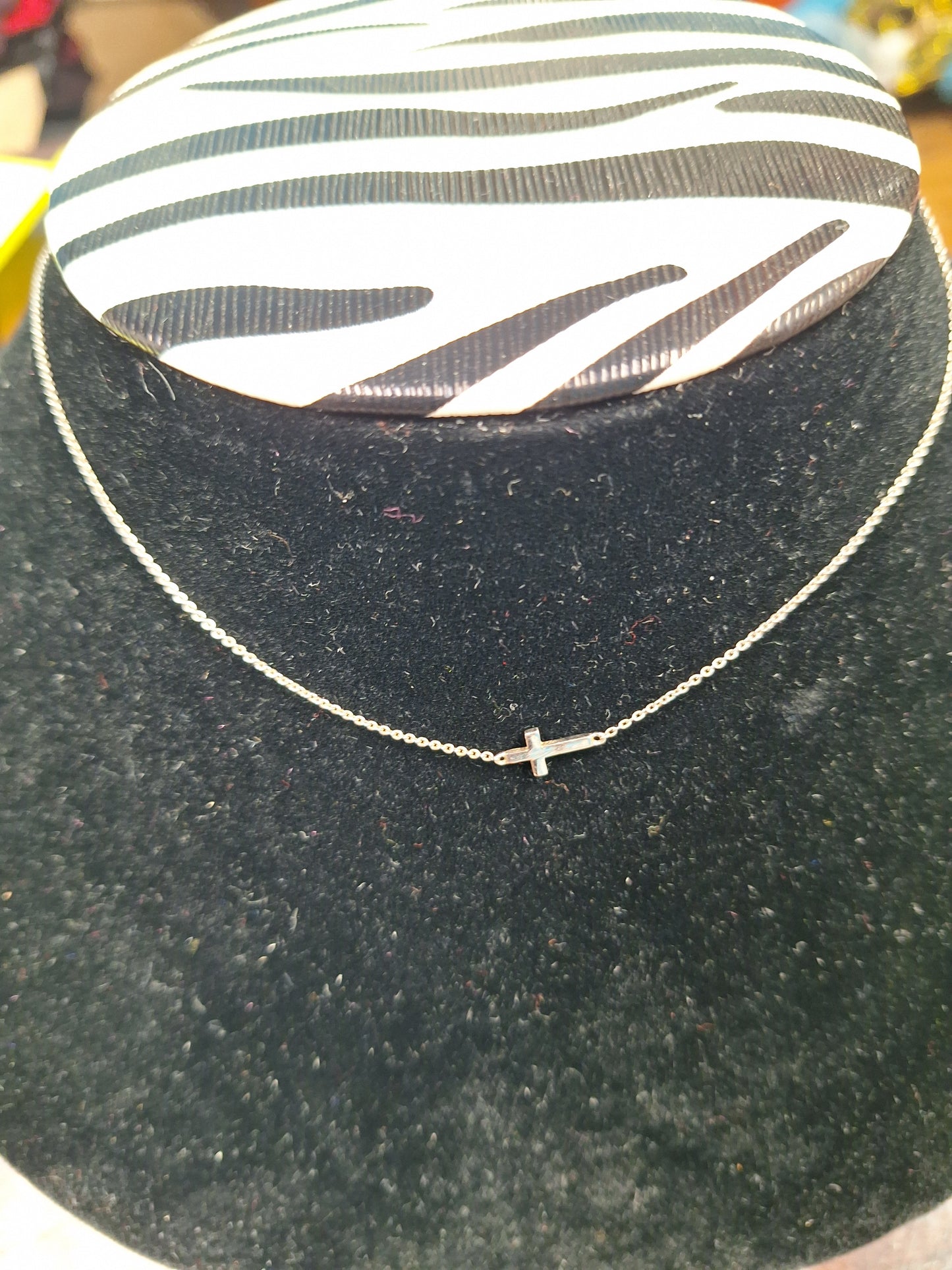 Sterling Silver Dainty Cross Necklace