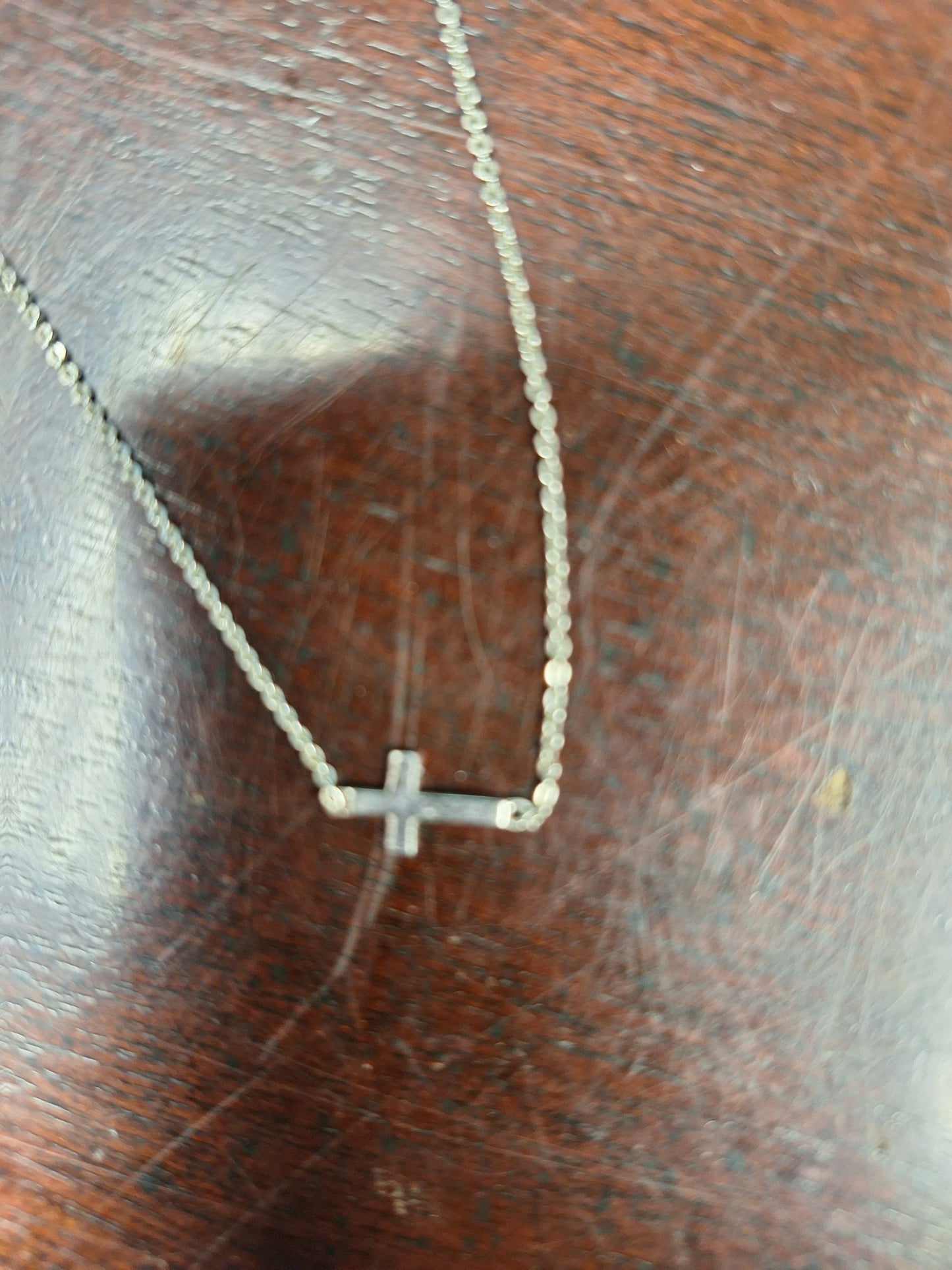 Sterling Silver Dainty Cross Necklace