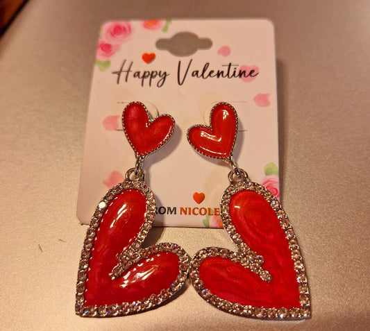 Double Heart Earrings