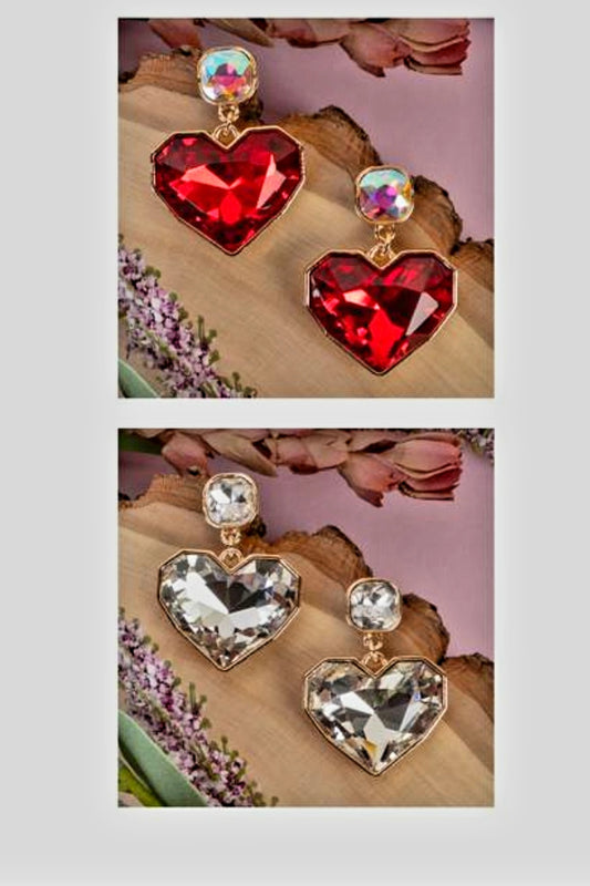 Chrystal Heart EARRINGS