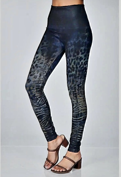 Mixed Animal Print Leggings